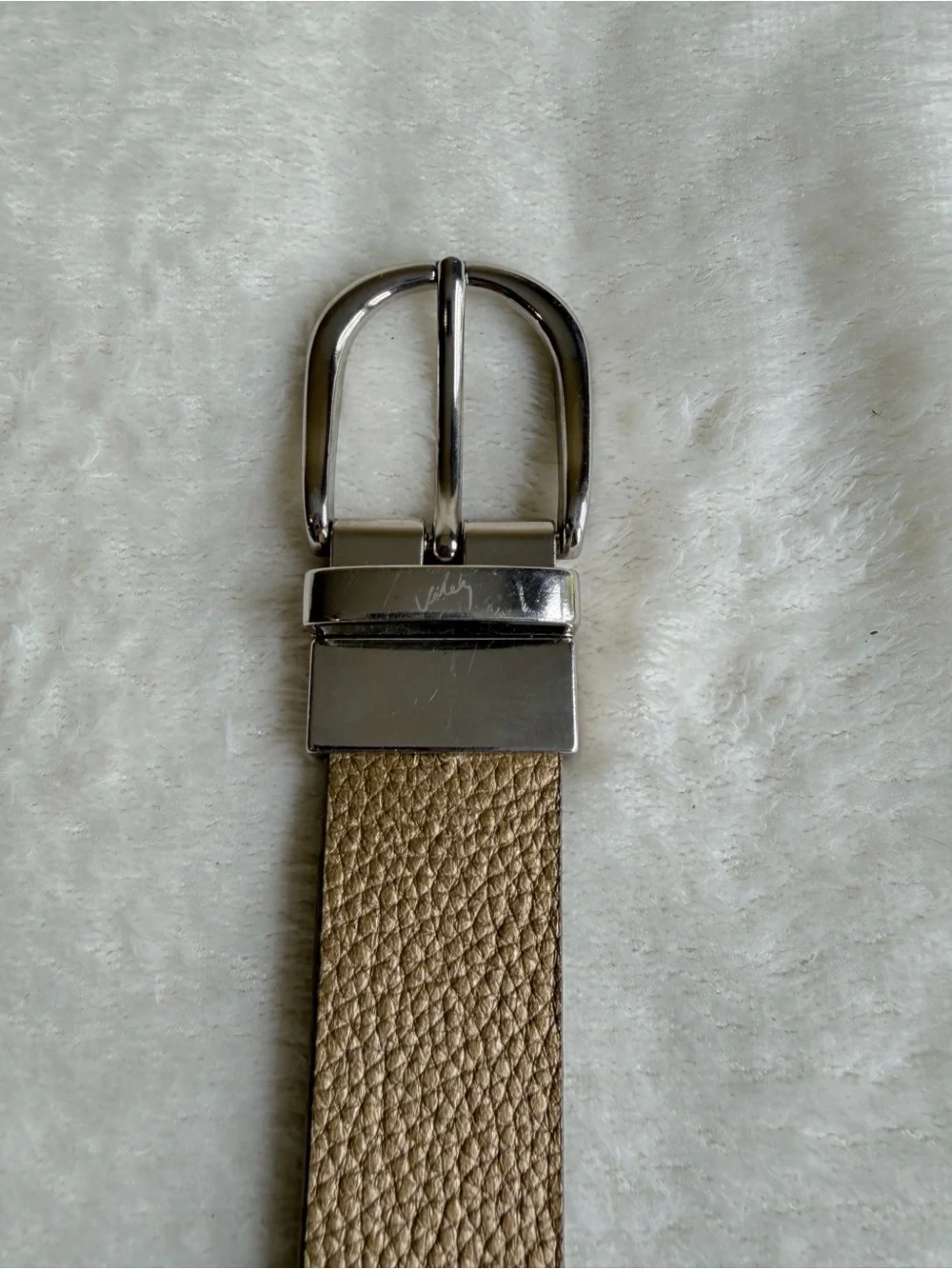 Velez Reversible Black & Gold  Women’s Belt with Silver Buckle Size S‎